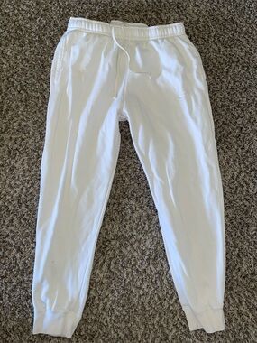 White Nike Jogger Pants
